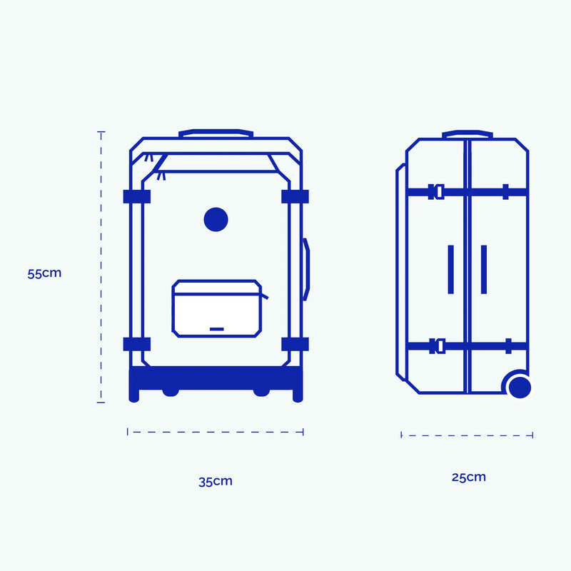 Valise souple 2 roues small Cagliari — vue 10